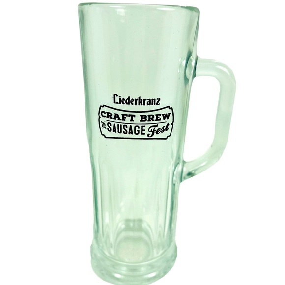 Liederkranz Craft Brew And Sausage Fest Shot Glass Tall Handled Clear - Picture 1 of 7